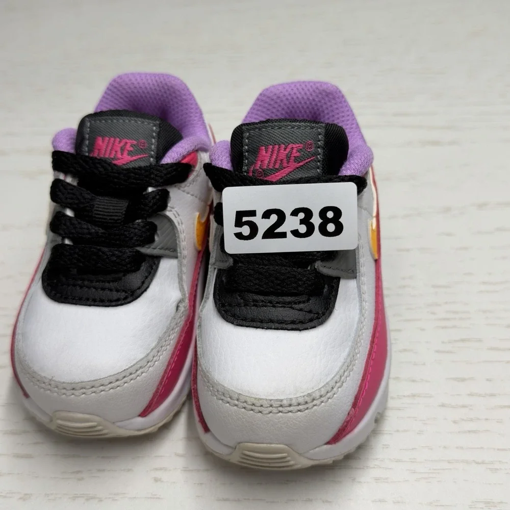 Nike Air Max 90 Shoes Infant Size 4C Laser Orange Hyper Pink Sneakers DM8688-100
